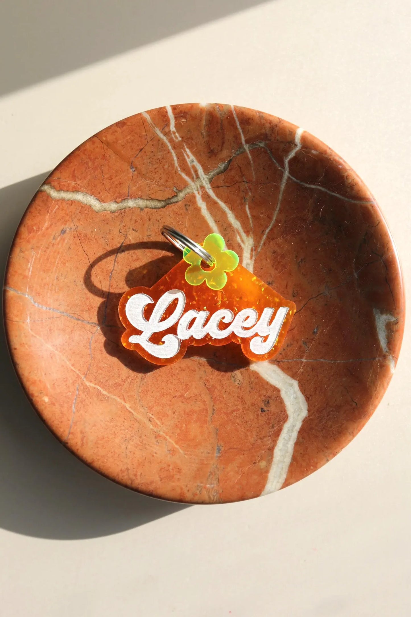 Handmade Acrylic Dog Tag – Customizable & Stylish