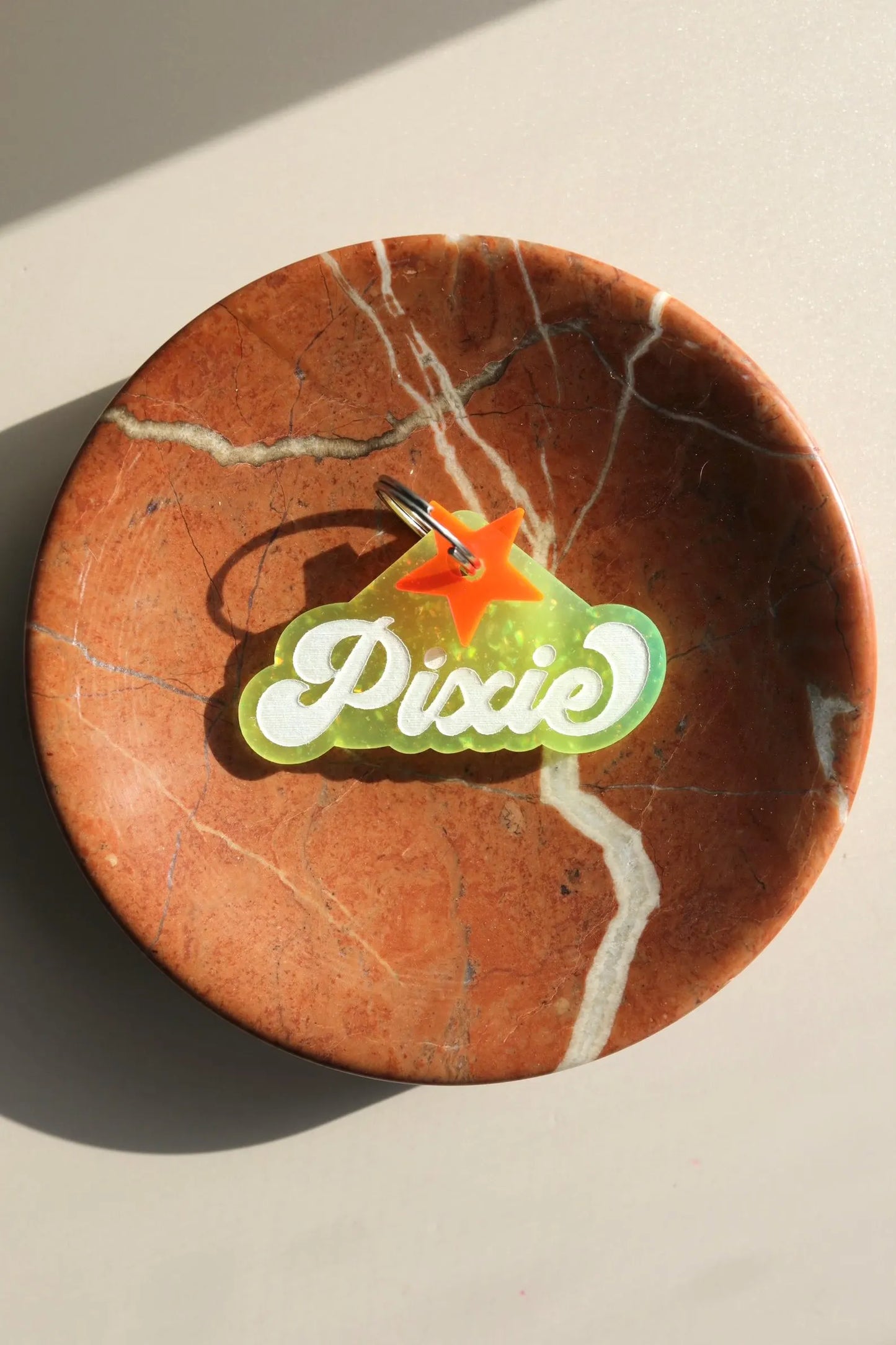Handmade Acrylic Dog Tag – Customizable & Stylish