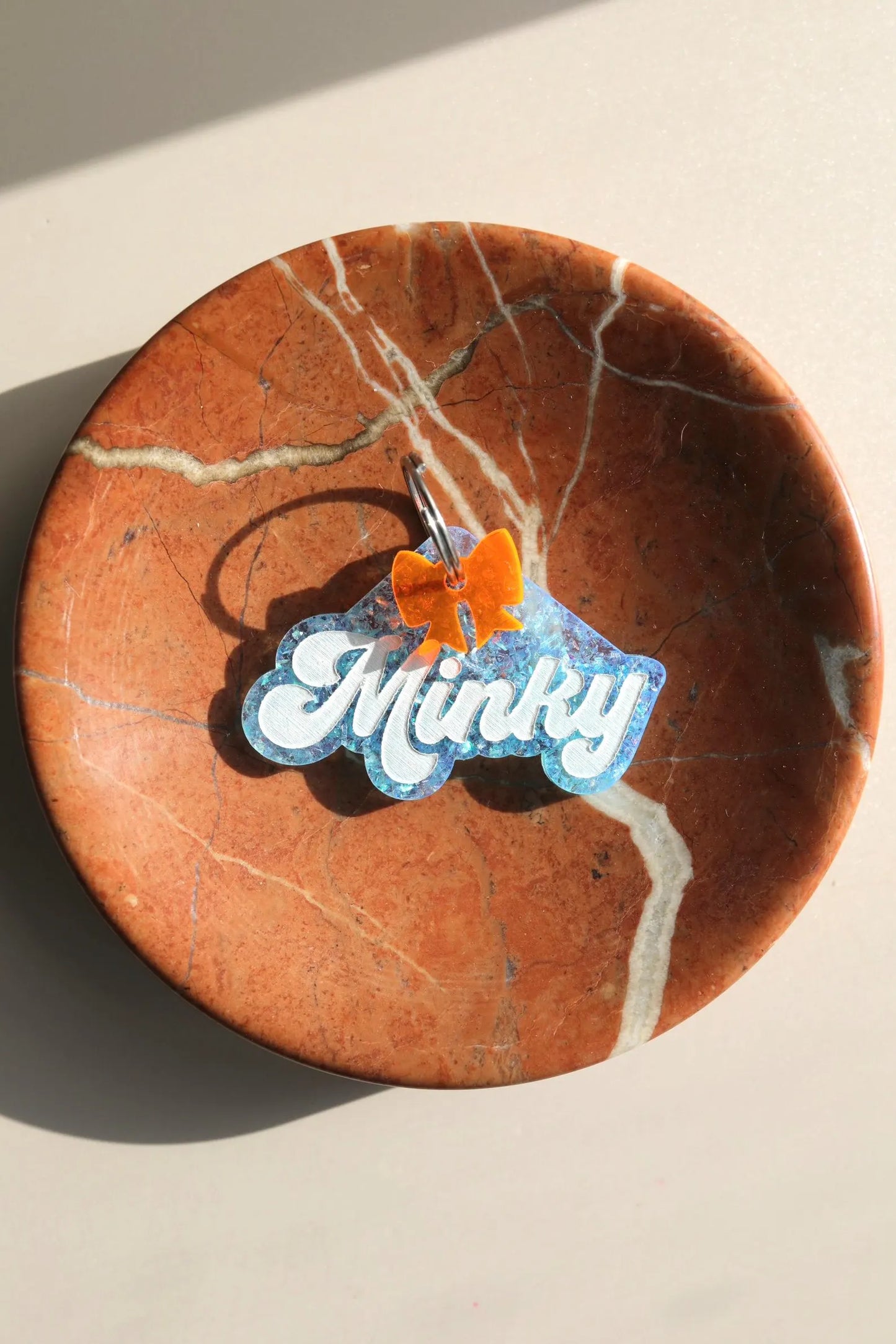 Handmade Acrylic Dog Tag – Customizable & Stylish